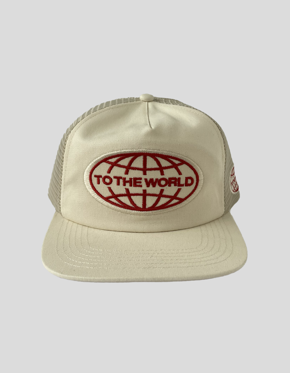 Vintage Trucker - Off White Red